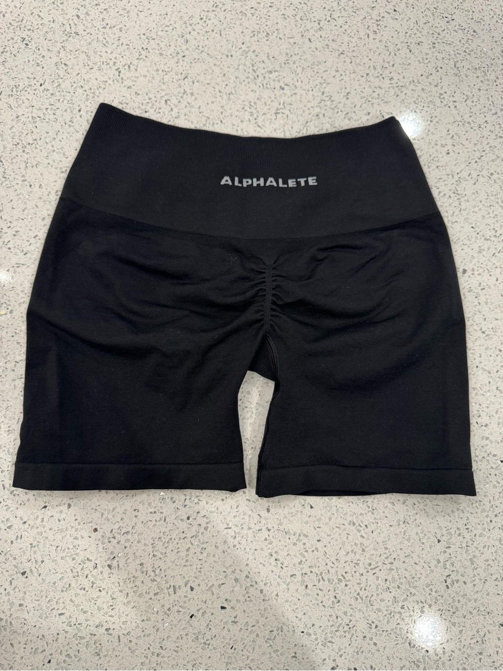Alphalete Black Amplify High-Waist Shorts